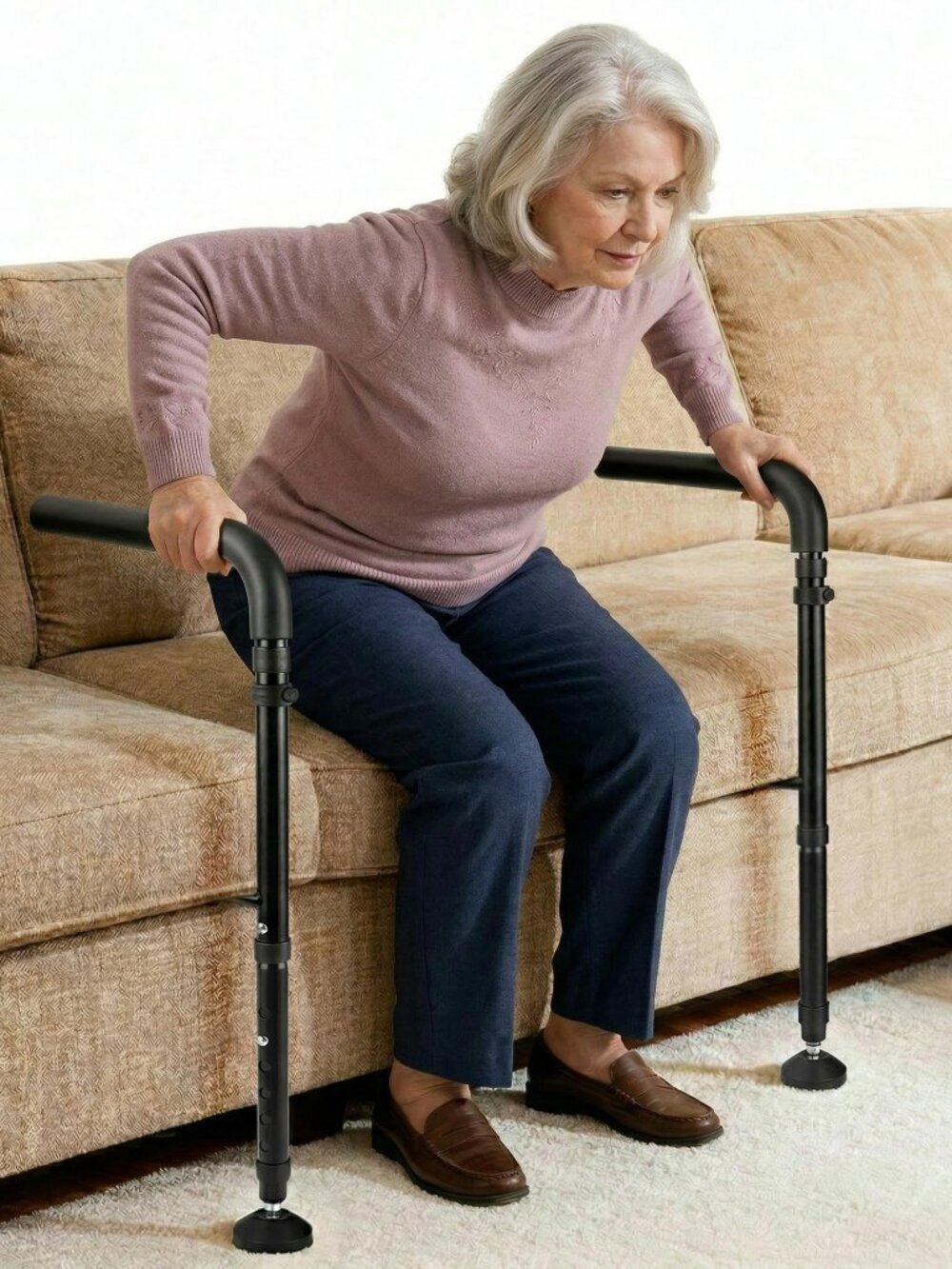Adjustable Stand Assist Aid for Elderly & Disabled - Mobility Rail L2